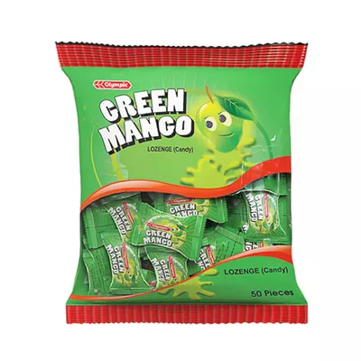 Olympic Green Mango Lozenge (Candy)-(50-pcs)