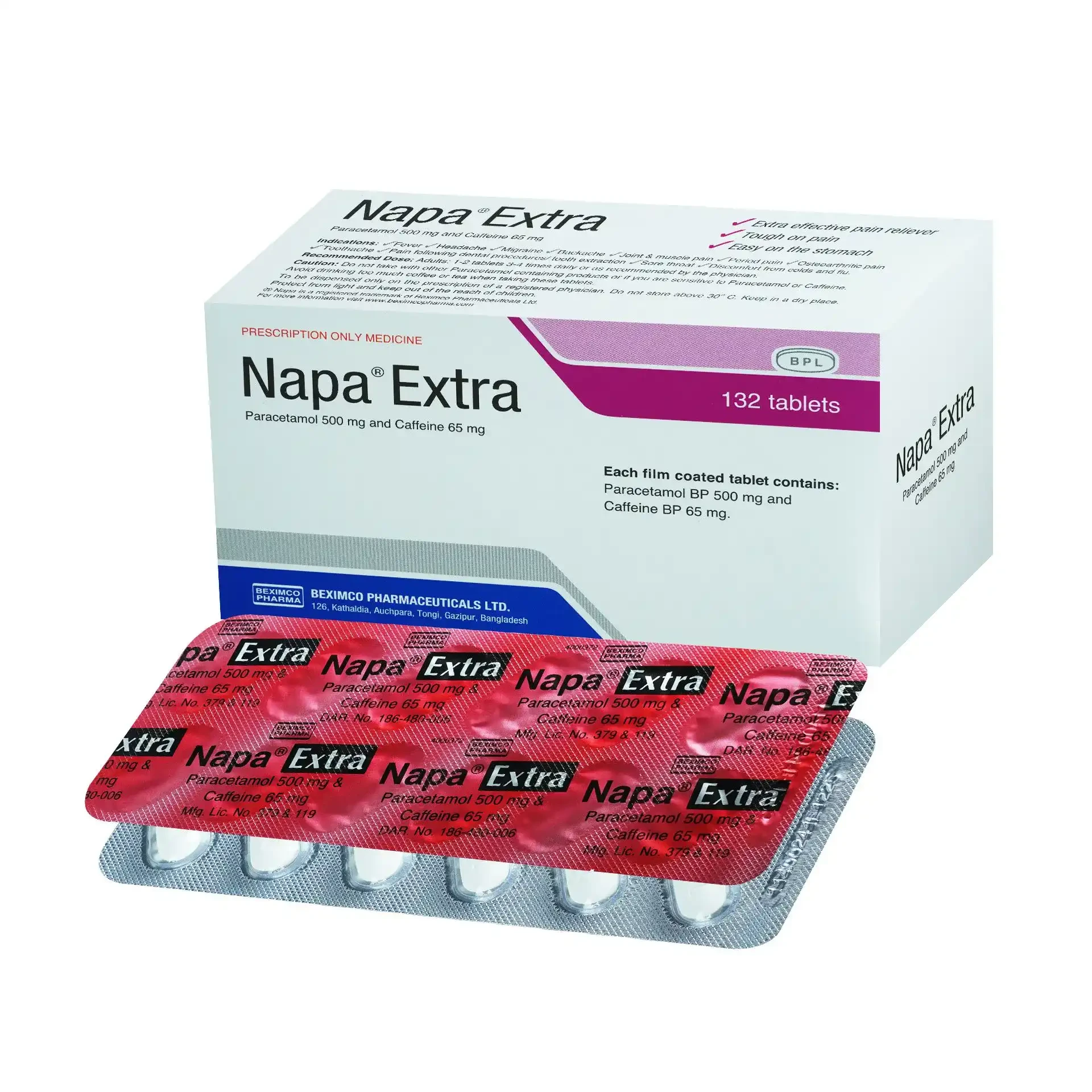 Napa Extra 500mg-(12capsules)